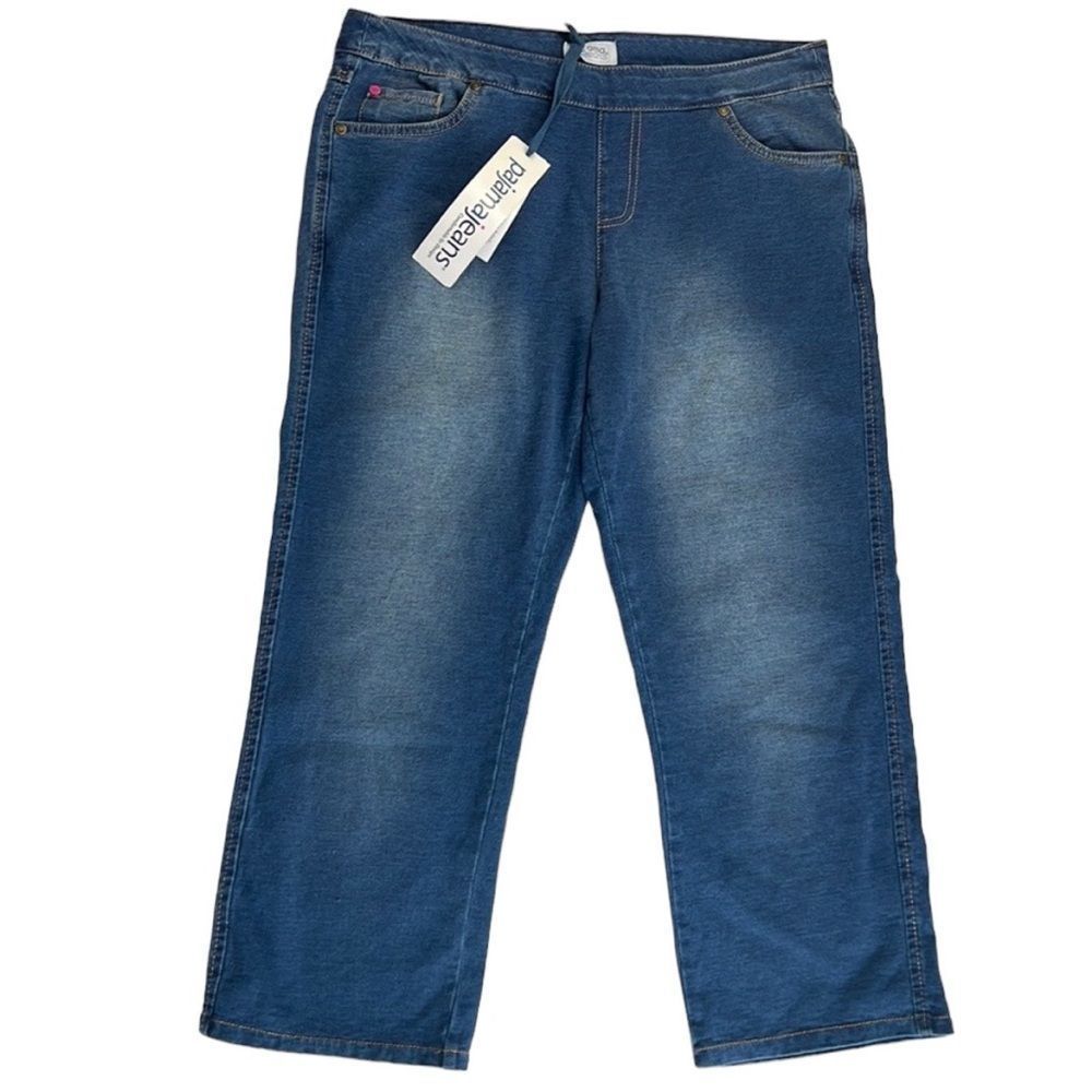 Pajama Jeans ladies stretch capri pants size Medium New with tags 🏷️